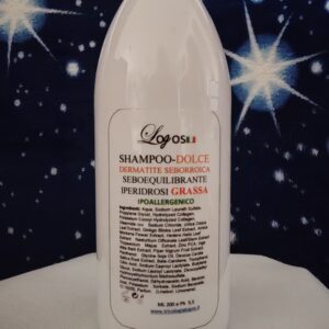 SHAMPOO SEBO GRASSA.  200ML Allevia la Dermatite Seborroica.