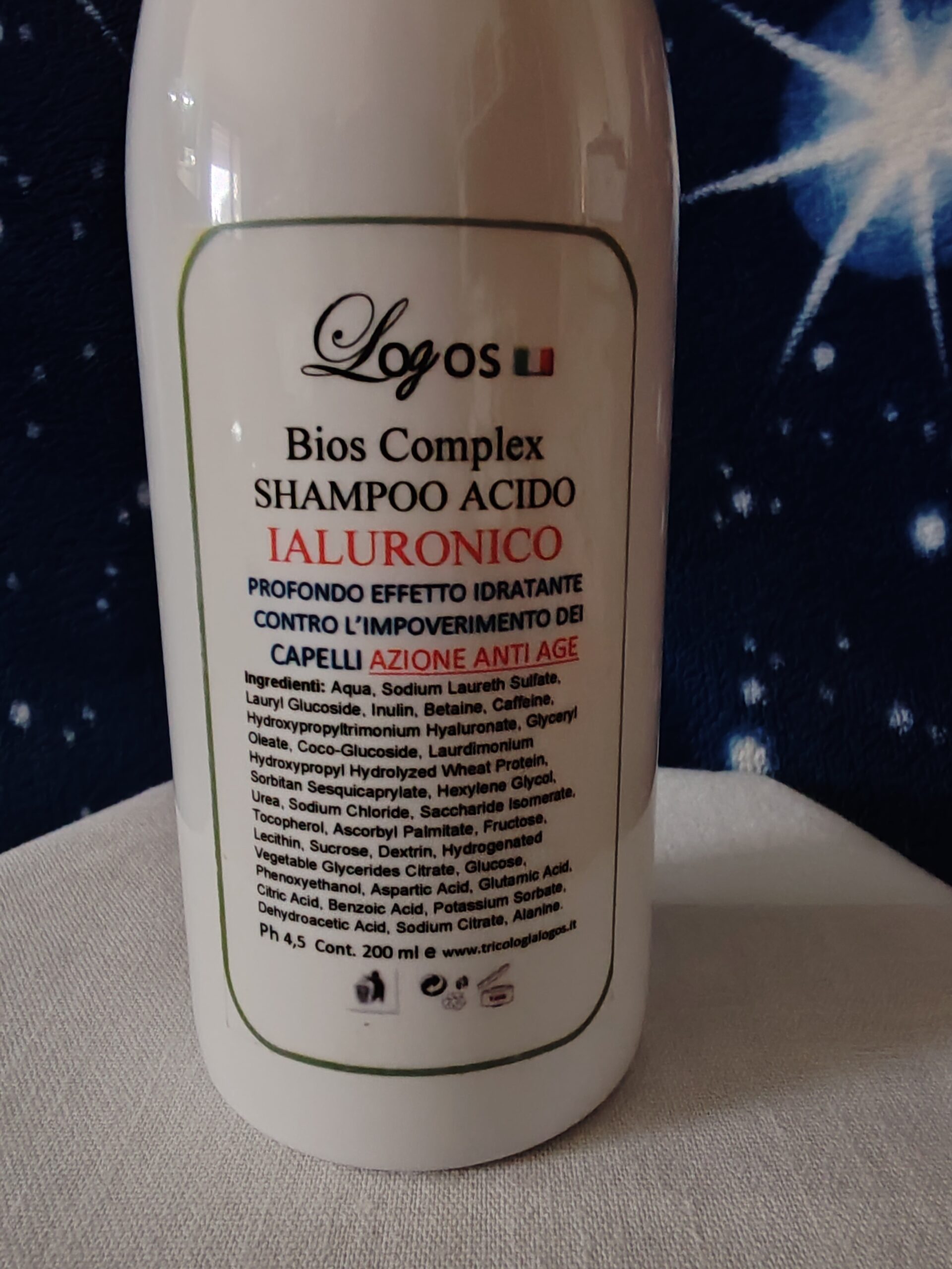SHAMPOO IALURONICO NATURALE PROFONDA IDRATAZIONE 200ML