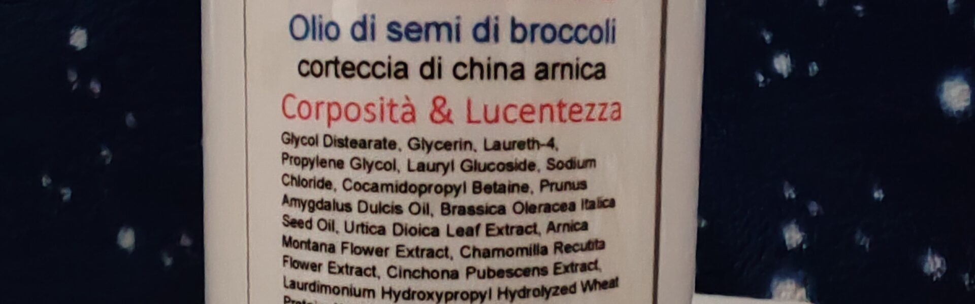 SHAMPOO RIMPOLPANTE Olio semi di broccoli e korteccia di kina bianca (Ingrossa lo stelo del capello) 200 ML